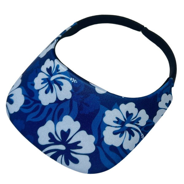 Midnight Blue Hawaiian Print