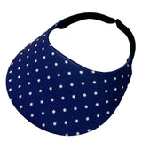 Navy with White Polka Dots