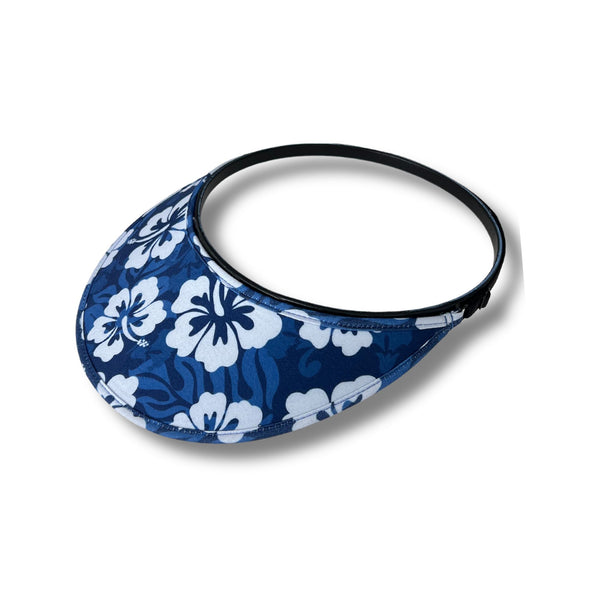 Velo Travel Visor - Blue Hawaiian Print