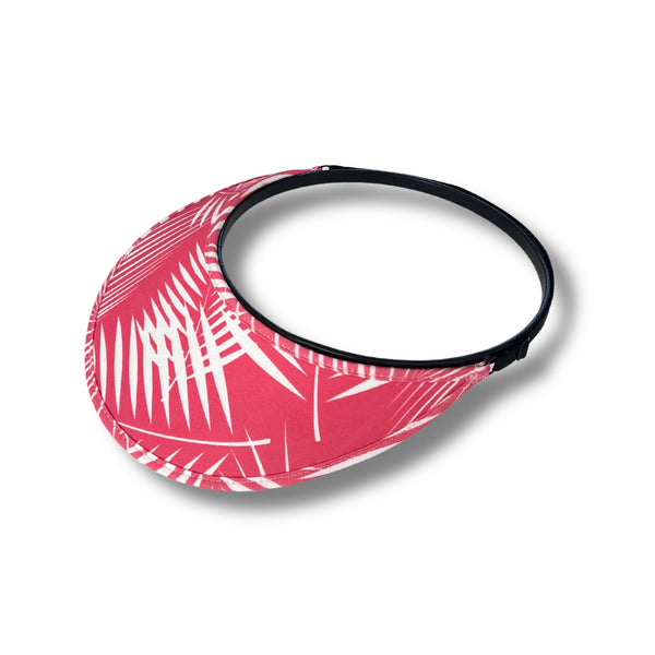 Velo Travel Visor - Magenta Palms