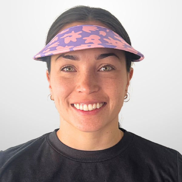 Velo Travel Visor - Sketched Floral Lilac