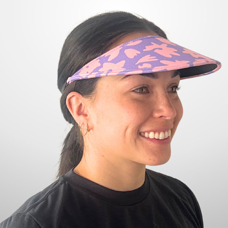 Velo Travel Visor - Sketched Floral Lilac