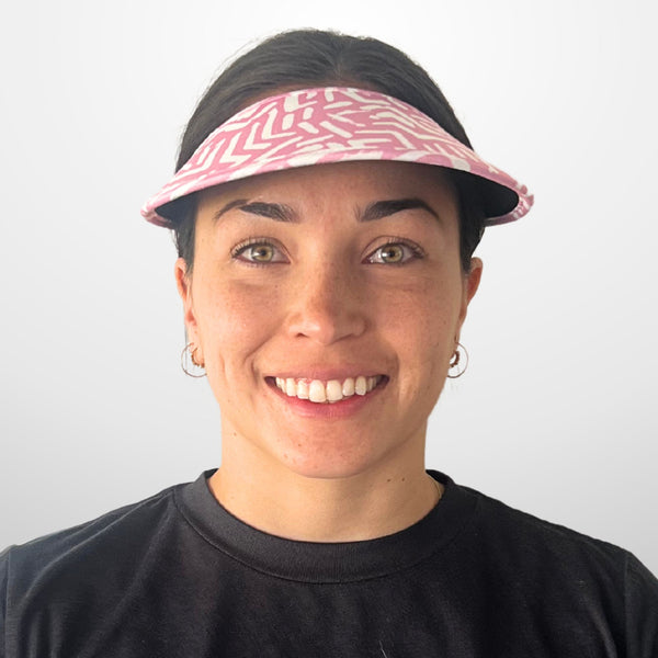 Velo Travel Visor - Tribal Pink